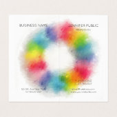 プロフェッショナルエレガントシンプルモノグモダンラム折り畳み 名刺 (内部フラット)