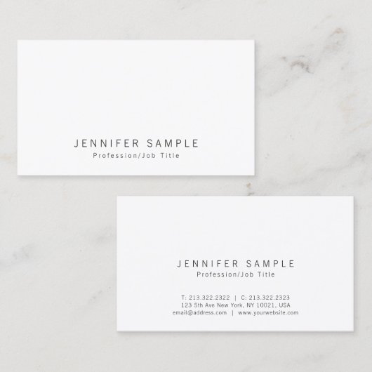 プロフェッショナルエレガントシ頭が切れるック 名刺 (正面/裏面)