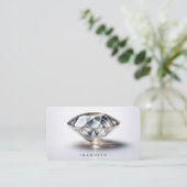 プロフェッショナルエレガントジュエリーダイアモンドデザイナー 名刺 (スタンド正面)