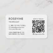 プロフェッショナルエレガントジュエリーダイアモンドデザイナー 名刺 (裏面)