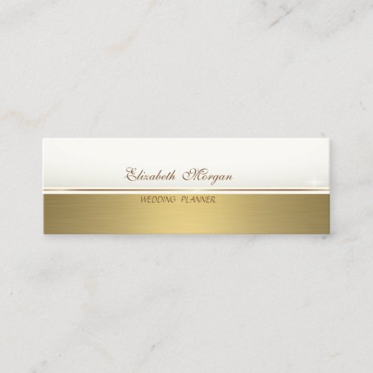 プロフェッショナルエレガントスタイリッシュ洗練 スキニー名刺 (正面)