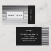 プロフェッショナルエレガントストライプリネン 名刺 (正面/裏面)