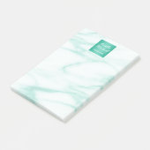 プロフェッショナルエレガントターコイズアラバスターマーブル ポストイット (アングル)