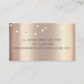 プロフェッショナルエレガントダイヤモンドダークレッドロータス 名刺 (裏面)