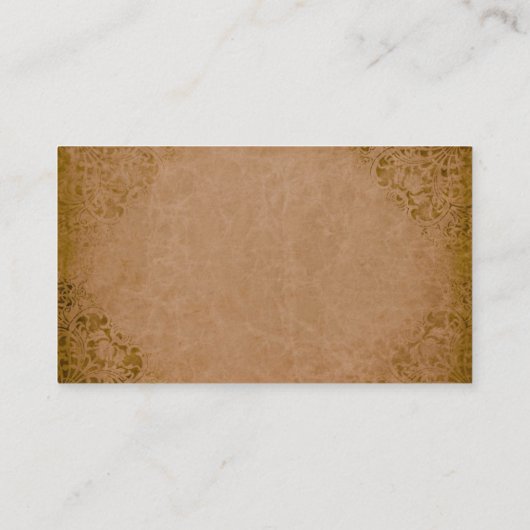 プロフェッショナルエレガントダマスクプレミアムシックラグジュアリー 名刺 (裏面)