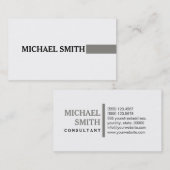 プロフェッショナルエレガントチモダンタン平白 名刺 (正面/裏面)