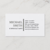 プロフェッショナルエレガントチモダンタン平白 名刺 (裏面)