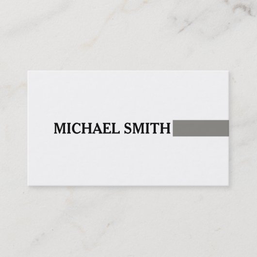 プロフェッショナルエレガントチモダンタン平白 名刺 (正面)