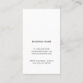 プロフェッショナルエレガントテクスチャブルーコンサルタント 名刺 (裏面)