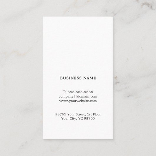 プロフェッショナルエレガントテクスチャブルーコンサルタント 名刺 (裏面)