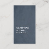 プロフェッショナルエレガントテクスチャブルーコンサルタント 名刺 (正面)