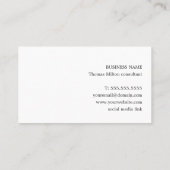 プロフェッショナルエレガントテクスチャ黒金ゴールドストライプ 名刺 (裏面)