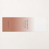 プロフェッショナルエレガントテラコッタエクササイズマット ヨガマット (裏面(横))