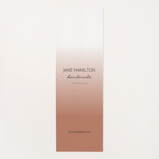 プロフェッショナルエレガントテラコッタエクササイズマット ヨガマット (正面)