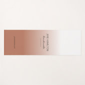 プロフェッショナルエレガントテラコッタエクササイズマット ヨガマット (正面(横))