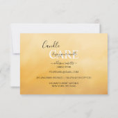 プロフェッショナルエレガントテラコッタキャンドル気に サンキューカード (裏面)