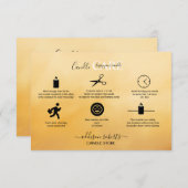 プロフェッショナルエレガントテラコッタキャンドル気に サンキューカード (正面/裏面)