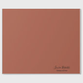 プロフェッショナルエレガントテラコッタボホ ラッピングペーパー (フラット)