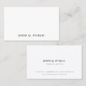 プロフェッショナルエレガントテンプレートシンプルモダンクール 名刺 (正面/裏面)