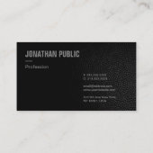 プロフェッショナルエレガントテンプレートブラックレザールック 名刺 (裏面)