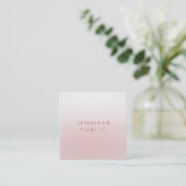 プロフェッショナルエレガントテンプレートモダンミニマル スクエア名刺 (スタンド正面)