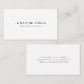 プロフェッショナルエレガントテンプレートモダンミニマル 名刺 (正面/裏面)