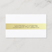プロフェッショナルエレガントデザインシンプルラグジュアリー 名刺 (裏面)