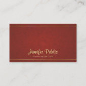 プロフェッショナルエレガントデザインパールフィニッシュラグジュアリー 名刺 (正面)