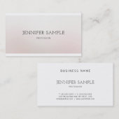 プロフェッショナルエレガントデザインプモダンライナラグジュアリー 名刺 (正面/裏面)