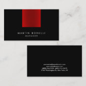 プロフェッショナルエレガントトレンディー普通名刺 名刺 (正面/裏面)