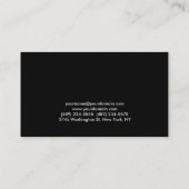 プロフェッショナルエレガントトレンディー普通名刺 名刺 (裏面)