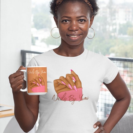 プロフェッショナルエレガントネイルアーティストマニキュアユニフォーム Tシャツ