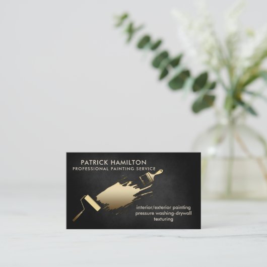 プロフェッショナルエレガントハ絵を描ウス 名刺 (スタンド正面)