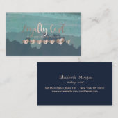 プロフェッショナルエレガントバラ金ゴールドハート ロイヤリティカード (正面/裏面)