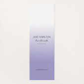 プロフェッショナルエレガントパープルエクササイズマット ヨガマット (裏面)