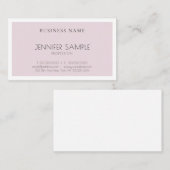 プロフェッショナルエレガントパープルデザインプレーン 名刺 (正面/裏面)