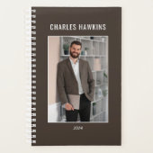 プロフェッショナルエレガントビジネスマン写真 プランナー手帳 (正面)