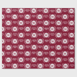 プロフェッショナルエレガントビジネスモノグラムギフトラップ ラッピングペーパー