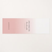 プロフェッショナルエレガントピンクエクササイズマット ヨガマット (正面(横))