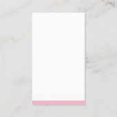 プロフェッショナルエレガントピンクモダンミニマル平野 名刺 (裏面)