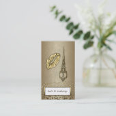 プロフェッショナルエレガントフェイク金ゴールド紙吹雪シック唇 名刺 (スタンド正面)