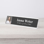 プロフェッショナルエレガントブックの署名作家 デスクネームプレート (正面)