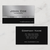 プロフェッショナルエレガントブモダンラックとシルバー 名刺 (正面/裏面)