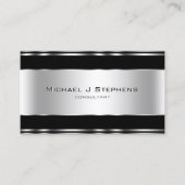 プロフェッショナルエレガントブモダンラックとシルバー 名刺 (正面)