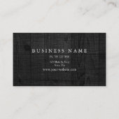 プロフェッショナルエレガントブモダンラックウッドダブルブシ 名刺 (裏面)