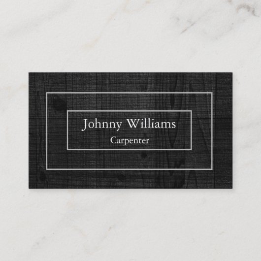 プロフェッショナルエレガントブモダンラックウッドダブルブシ 名刺 (正面)