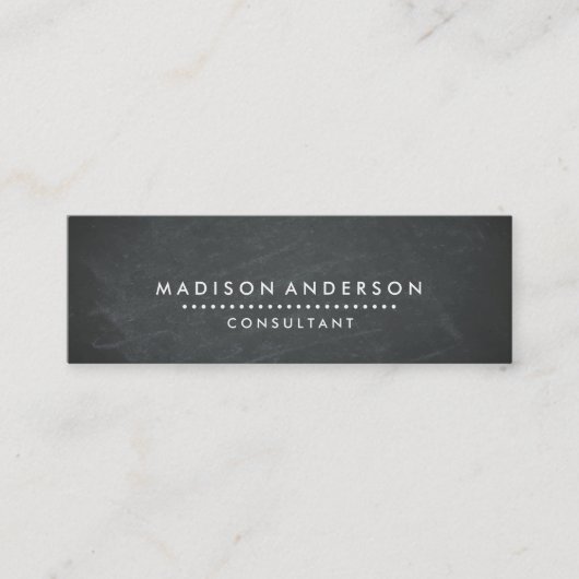 プロフェッショナルエレガントブモダンラックチョークボードミニ スキニー名刺 (正面)