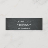 プロフェッショナルエレガントブモダンラックチョークボードミニ スキニー名刺 (裏面)