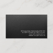 プロフェッショナルエレガントブモダンラック平金属 名刺 (裏面)