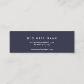 プロフェッショナルエレガントブモダンルーチョークボード スキニー名刺 (裏面)